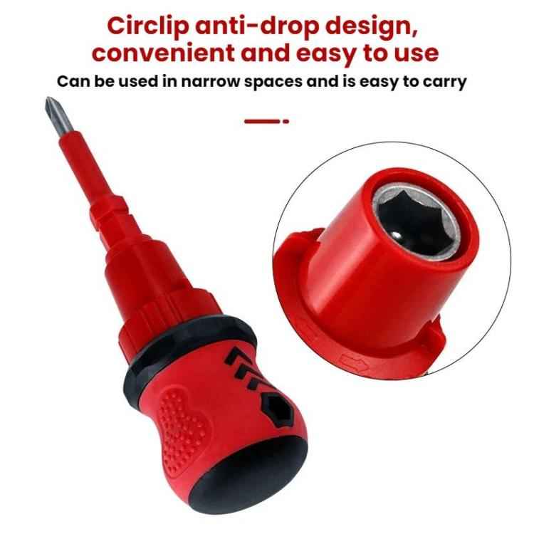 34 in 1 Manual Rubber-Coated Ratchet Screwdriver Repair Tool Set