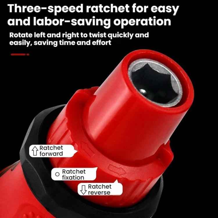 34 in 1 Manual Rubber-Coated Ratchet Screwdriver Repair Tool Set