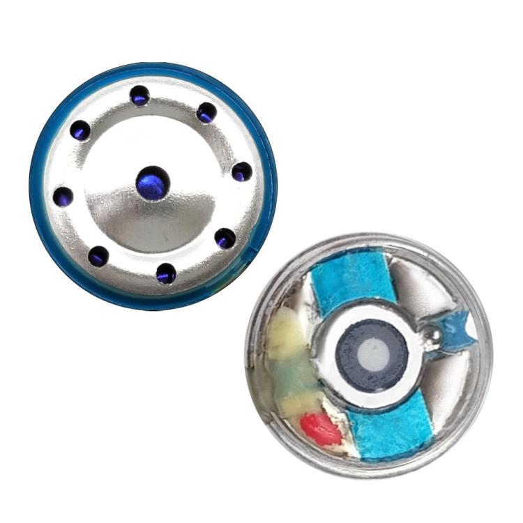 2pcs 10mm Unit Dual Chamber Multi-Layer Sputtered Violet Gold Diaphragm HIFI Headphone Speaker, ZS0328