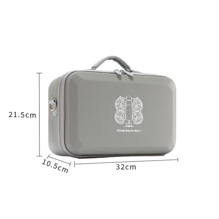 For DJI Neo 2 Fly More Combo Hard Shell Carrying Case Custom-Molded Sling Bag, Mini Black, Fly More Combo Gray