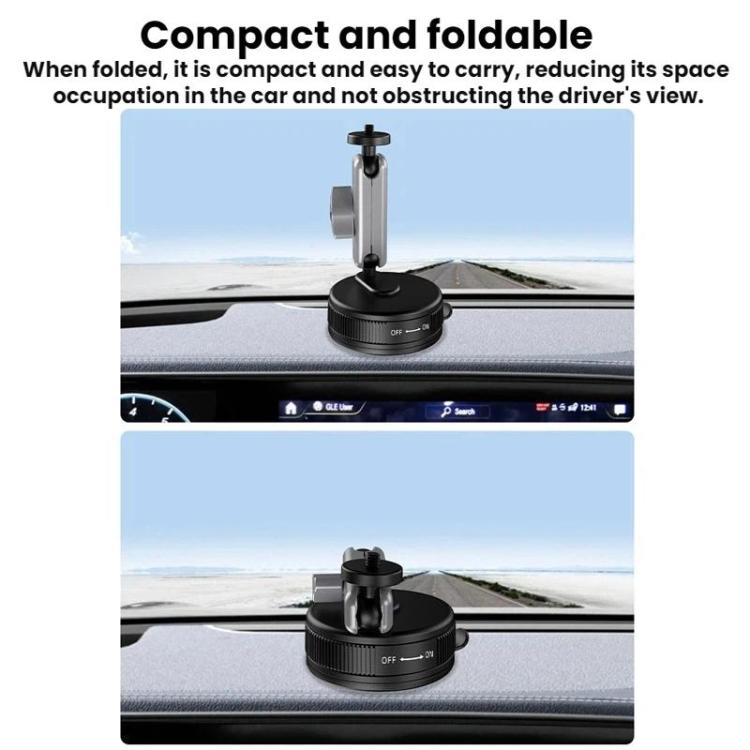 Flymile Car Suction Cup Mount For DJI Osmo Pocket 3 / Osmo Action 6 / 5 Pro