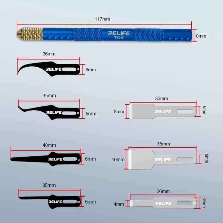 Multi-functional Mobile Phone Repair Blade Set Pry IC Chip CPU Layers Scrape Edge Rubber Degumming Tool
