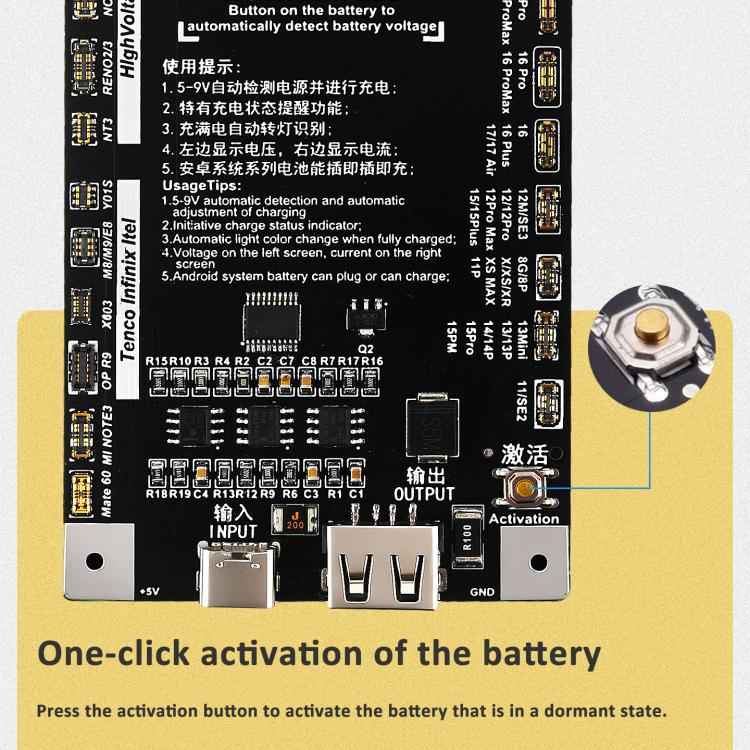 WEMON BC27 Pro V3.0 Battery Activator Board For IPhone 6 To 17 Series & Android Devices