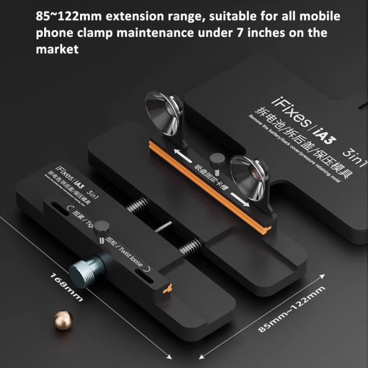 Universal Phone Repair Clamp for Battery Back Cover Removal Pressure Retaining Mold, iFixes iA3 3-in-1