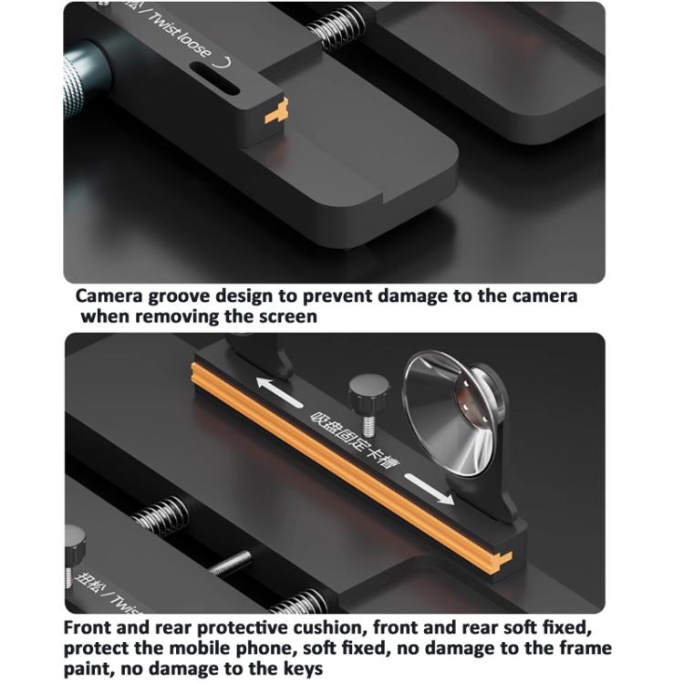 Universal Phone Repair Clamp for Battery Back Cover Removal Pressure Retaining Mold, iFixes iA3 3-in-1