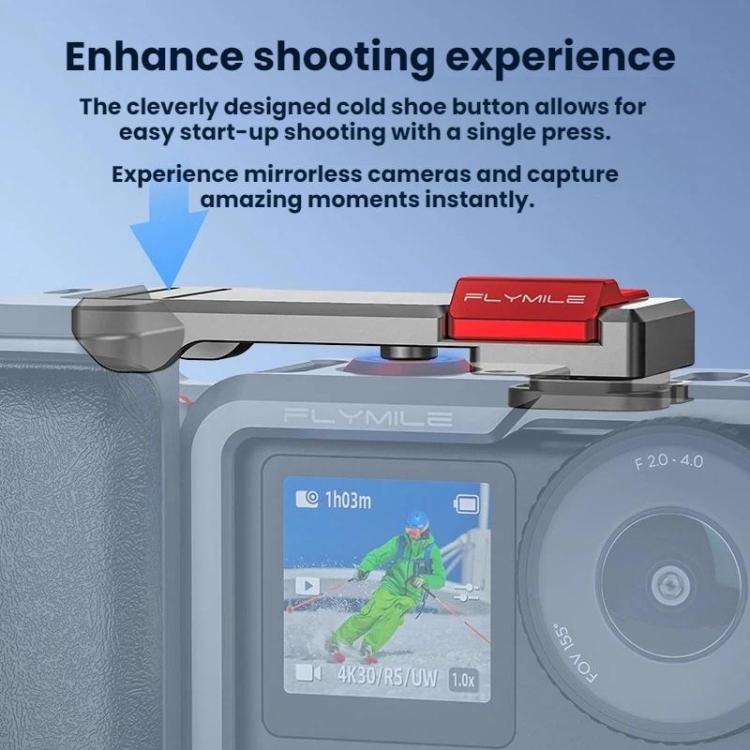 For DJI Osmo Action 6 Flymile Extended Cage Protective Frame Kit, AC6017 Silver