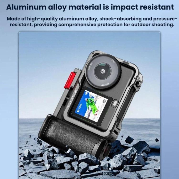 For DJI Osmo Action 6 Flymile Extended Cage Protective Frame Kit, AC6017 Silver
