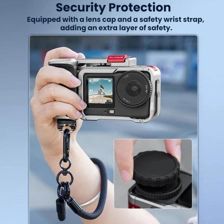 For DJI Osmo Action 6 Flymile Extended Cage Protective Frame Kit, AC6017 Silver