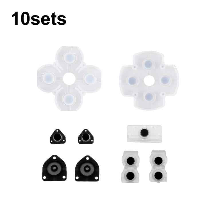 Gamepad Conductive Rubber Button Soft Pad, For PS2 10sets, For PS3 10sets, For PS4 10sets 1.0, For PS4 10sets 2.0, For PS4 10sets 3.0/4.0, For PS4 10sets 5.0