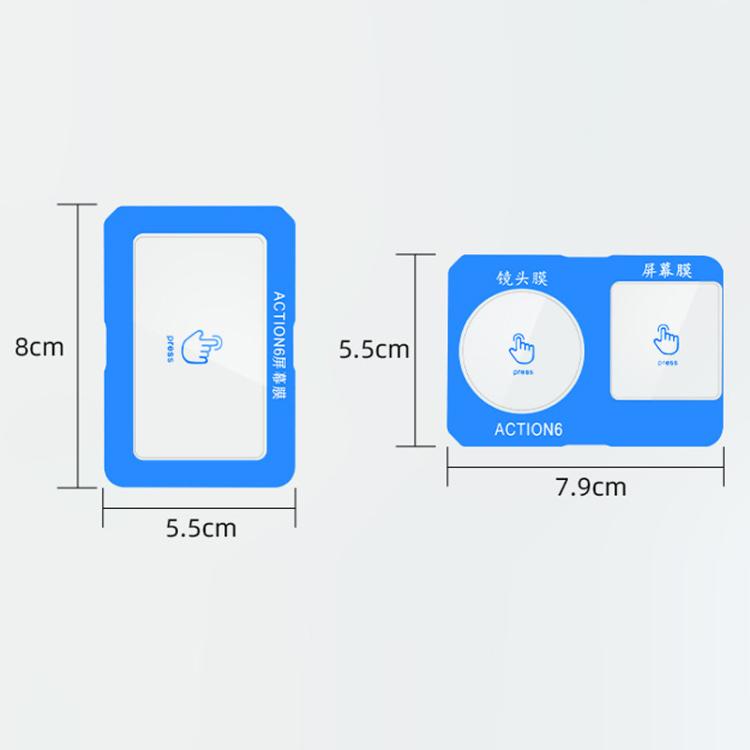 For DJI Osmo Action 6 Flymile Camera Lens HD Tempered Glass Screen Protector