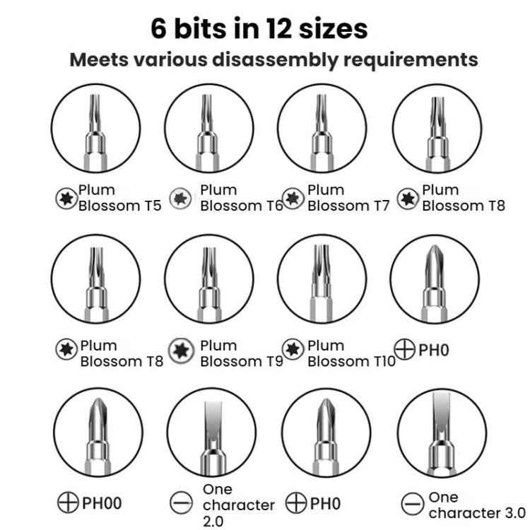 For Dyson Hair Dryers Vacuum Cleaners Repair Disassembly Screwdrivers, 6 in 1