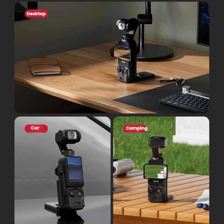 For DJI Osmo Pocket 3 Magnetic Mount Base Holder 180-Degree Adjustable Stand For Stable Vlogging