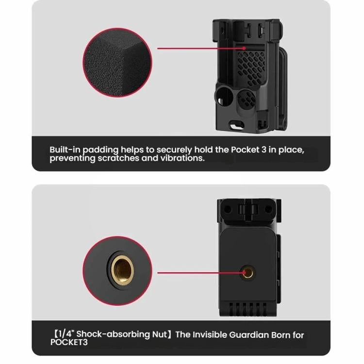 For DJI Osmo Pocket 3 Magnetic Mount Base Holder 180-Degree Adjustable Stand For Stable Vlogging