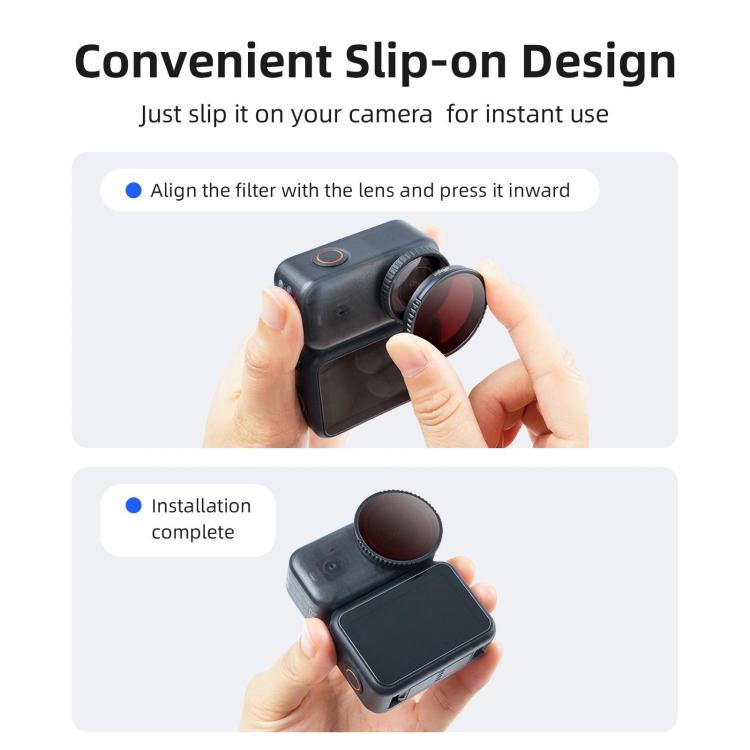 For DJI Osmo Nano aMagisn Quick-Change Snap-On Filter, UV, CPL, ND8+ND16+ND32+ND64, ND8+ND16+ND32+CPL