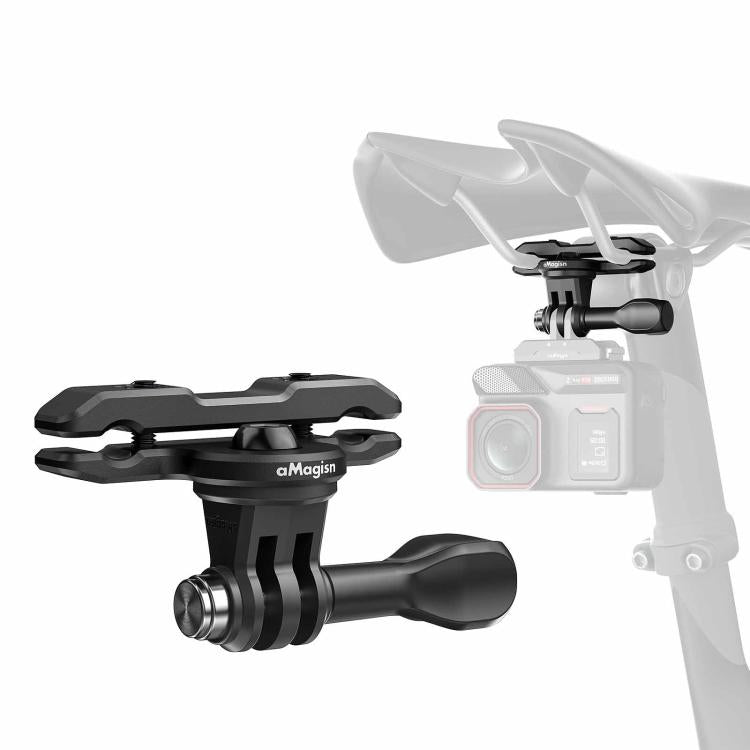 aMagisn Universal Bike Seat Rail Mount for Action Cameras Bike Seat Clamp