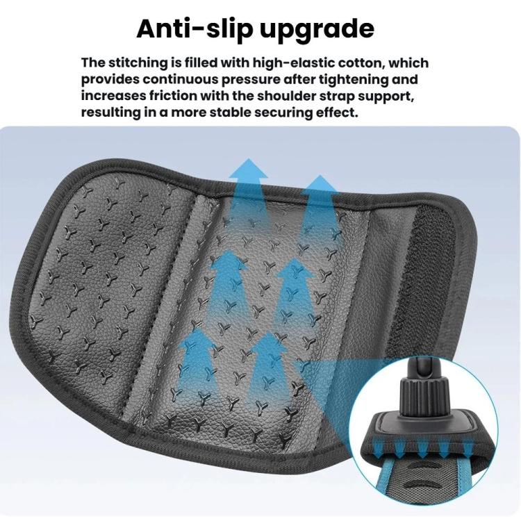 Universal Shoulder Strap Mount For Action Cameras With 360-Degree Rotating Ball Head Hands-Free POV Shooting