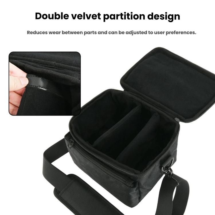 Universal DSLR Camera Bag Portable Shoulder Messenger Bag With Double Plush Dividers, DSLR Camera Bag