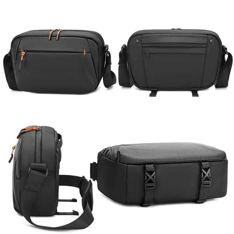 QISEMIAN XK110 Men Messenger Camera Bag Water-Resistant DSLR Photography Sling Bag With Removable Dividers & Tripod Mount