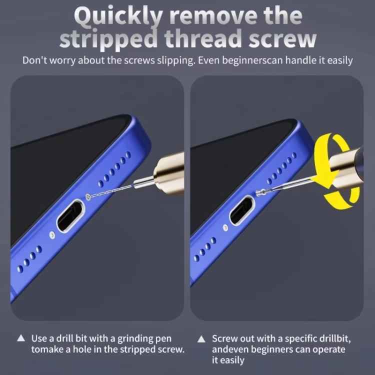 Alloy Piercingand Sliding Drill Bit Kit Precision Small Screw Removal Tool, LAN RUI U8, LAN RUI U8S