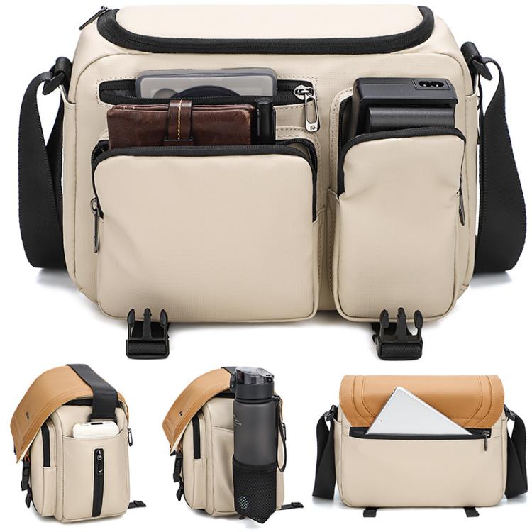 QISEMIAN Crossbody Camera Bag Water-Resistant Sling Messenger Bag With Tripod Mount, XK0040 Orange, XK0040 Green