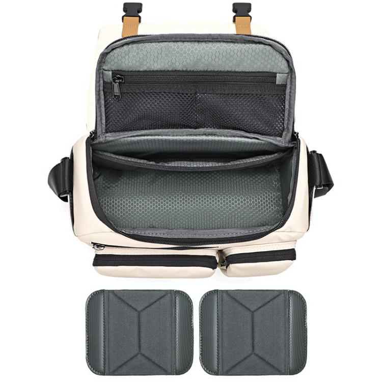 QISEMIAN Crossbody Camera Bag Water-Resistant Sling Messenger Bag With Tripod Mount, XK0040 Orange, XK0040 Green