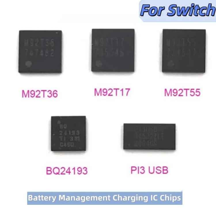 Charging IC For Nintendo Switch Console Chipset, M92T17, M92T36, BQ24193, PI3USB