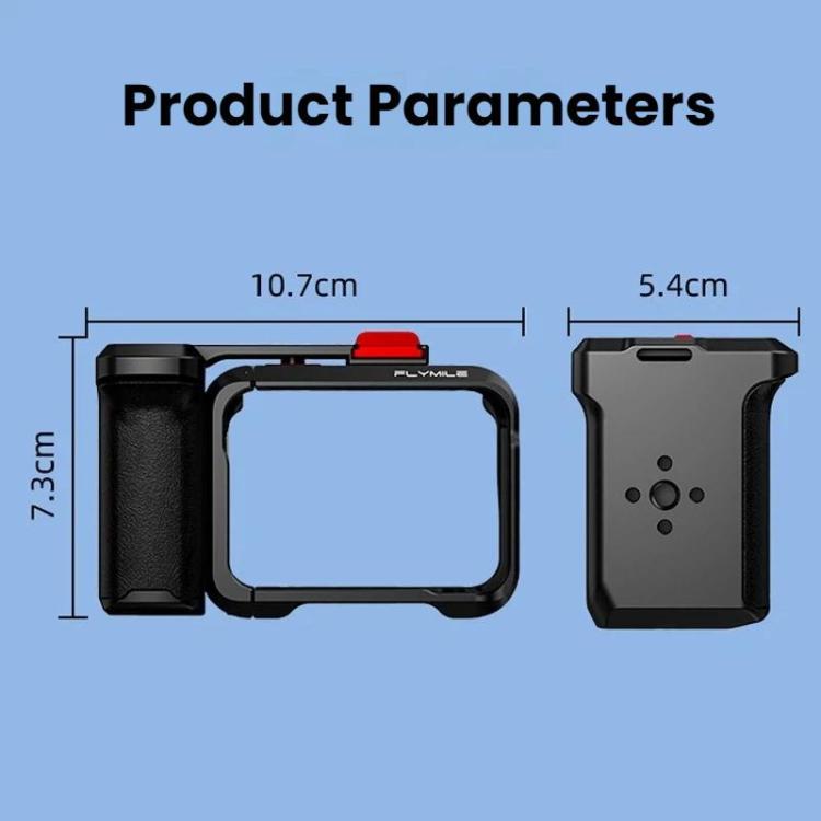 For Insta360 Ace Pro 1/2 Flymile Camera Cage Extension Handle Kit