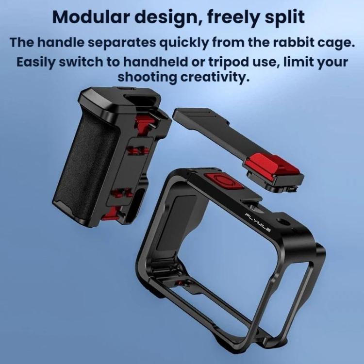 For Insta360 Ace Pro 1/2 Flymile Camera Cage Extension Handle Kit