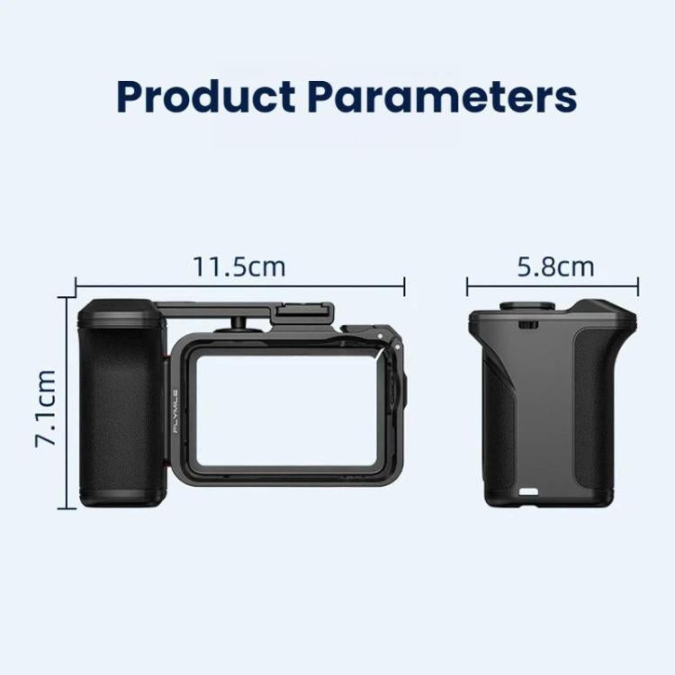For DJI Osmo Action 6 Flymile Quick-Release Cage Protective Frame Street Photography Handle Kit