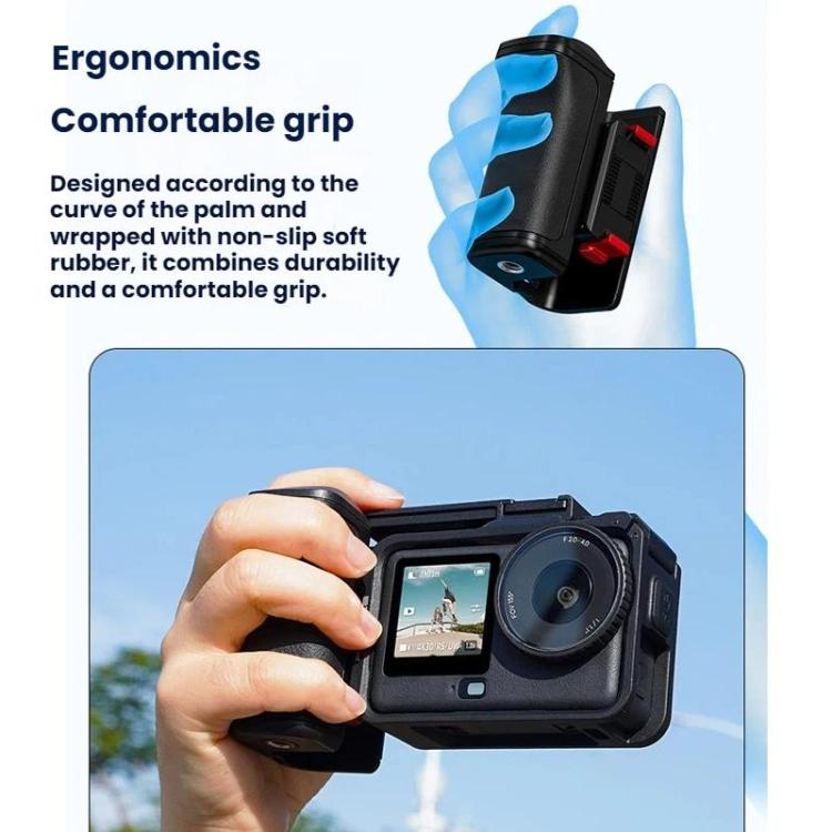 For DJI Osmo Action 6 Flymile Quick-Release Cage Protective Frame Street Photography Handle Kit