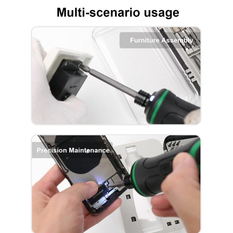 BAKU 41-In-1 Electric Screwdriver Set With USB-C Charging & Dual LED Lights For Home Repair, Electronics, BA-0001