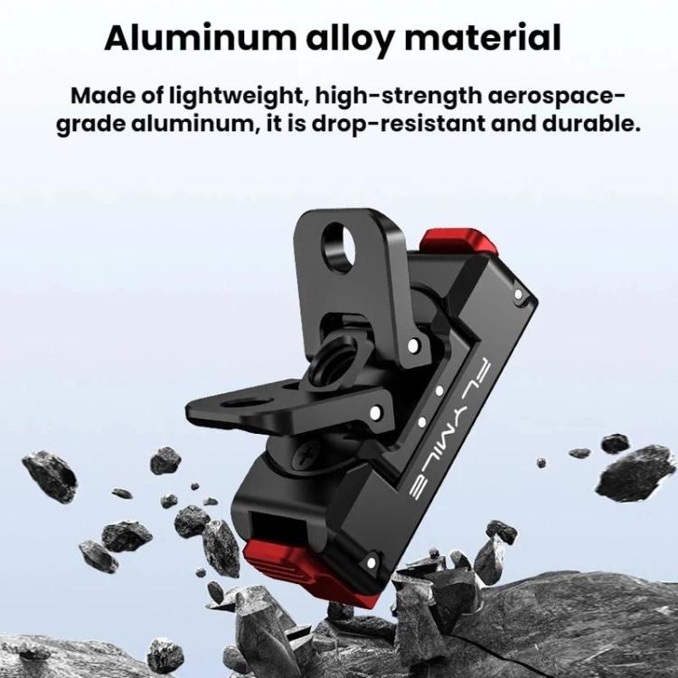 For DJI Osmo 360 / Action 3 / 4 / 5 Pro Flymile Magnetic Quick-Release Adapter Base, Aluminum Alloy