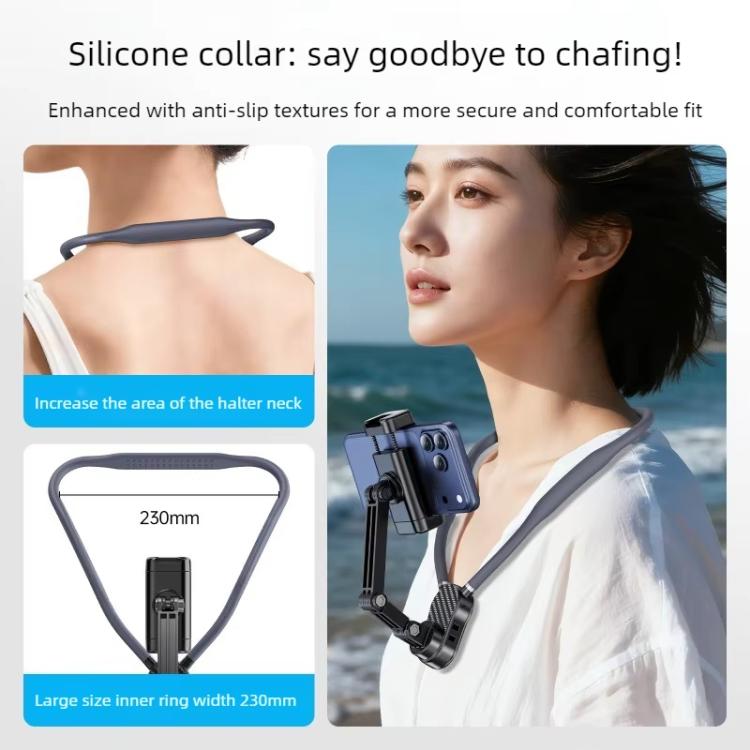 Neck-Worn Phone Mount Cycling First-Person View Chest-Mounted Anti-Shake Shooting, Magnetic, Clip, Action Camera