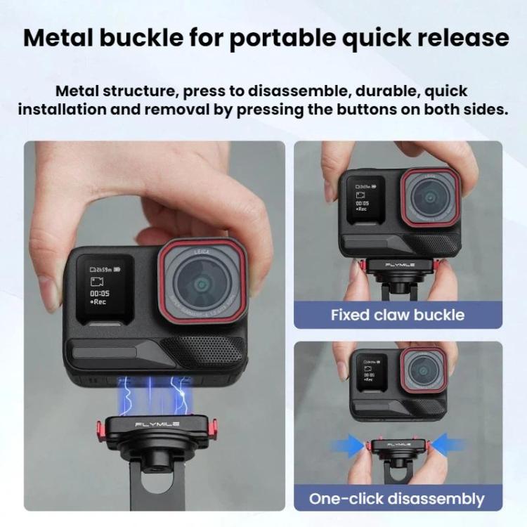 For Insta360 Ace Pro / 2 Flymile Quick-Release Magnetic Extension Stand