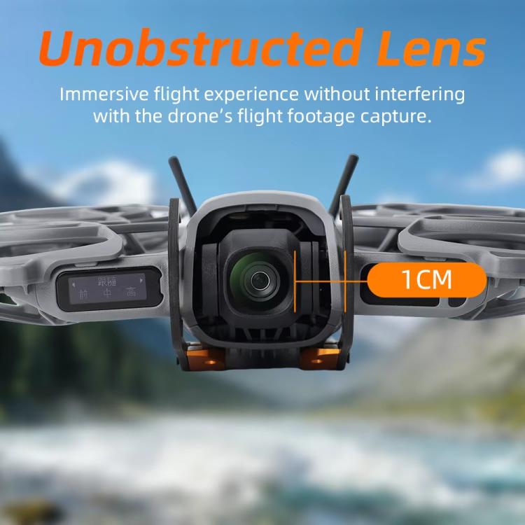 For DJI Neo 2 RCSTQ Carbon Fiber Bumper Guard Anti-Collision Gimbal & Lens Protector, Carbon Fiber Bumper