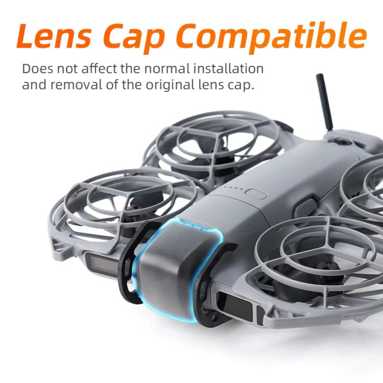 For DJI Neo 2 RCSTQ Carbon Fiber Bumper Guard Anti-Collision Gimbal & Lens Protector, Carbon Fiber Bumper