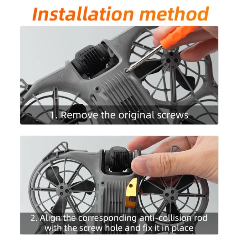 For DJI Neo 2 RCSTQ Carbon Fiber Bumper Guard Anti-Collision Gimbal & Lens Protector, Carbon Fiber Bumper