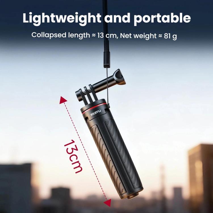 XILETU XS-22 Automatic Pop-Up Mini Tripod Selfie Stick 13-30cm Adjustable Extendable Monopod for Action Camera