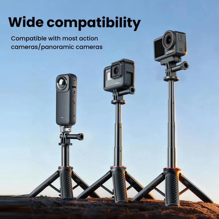 XILETU XS-22 Automatic Pop-Up Mini Tripod Selfie Stick 13-30cm Adjustable Extendable Monopod for Action Camera