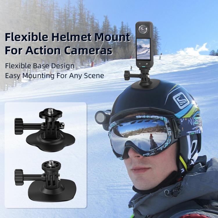 For DJI Osmo Pocekt 3 / Action 6 / GoPro Flymile Helmet Mount, Square, Floral