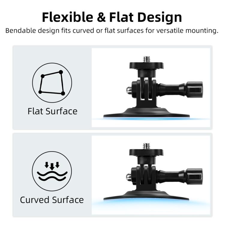 For DJI Osmo Pocekt 3 / Action 6 / GoPro Flymile Helmet Mount, Square, Floral