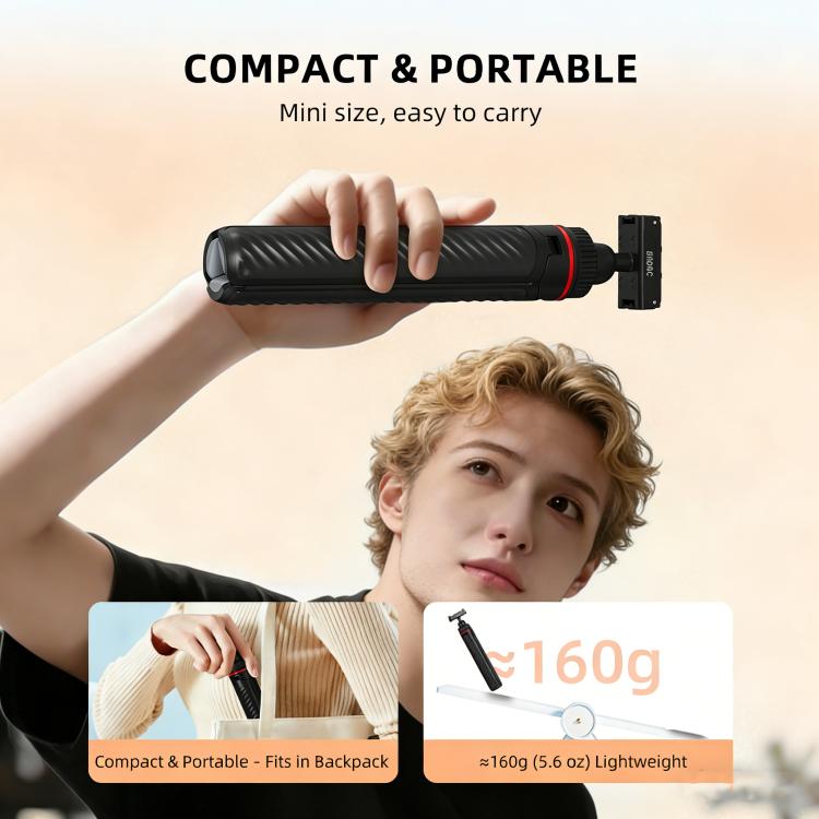 For DJI Osmo Action 5 Pro / Osmo 360 BRDRC Extended Selfie Stick Quick-Release Tripod, AC6039_2