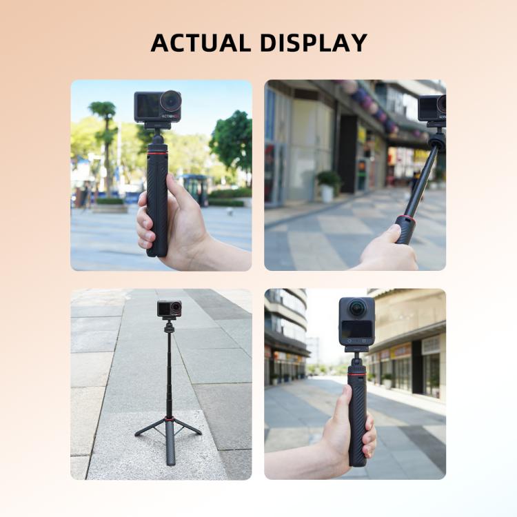 For DJI Osmo Action 5 Pro / Osmo 360 BRDRC Extended Selfie Stick Quick-Release Tripod, AC6039_2