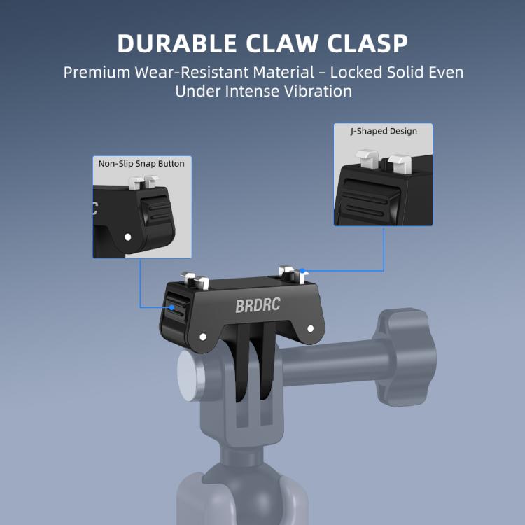 For Insta360 Ace Pro / Ace Pro 2 BRDRC Two-Claw Extendable Magnetic Quick-Release Base