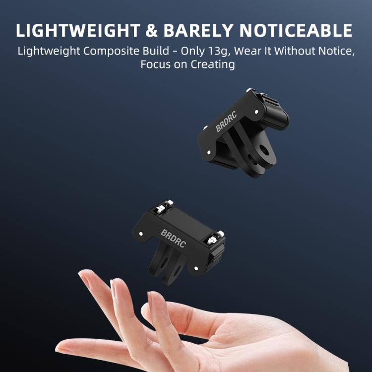 For Insta360 Ace Pro / Ace Pro 2 BRDRC Two-Claw Extendable Magnetic Quick-Release Base