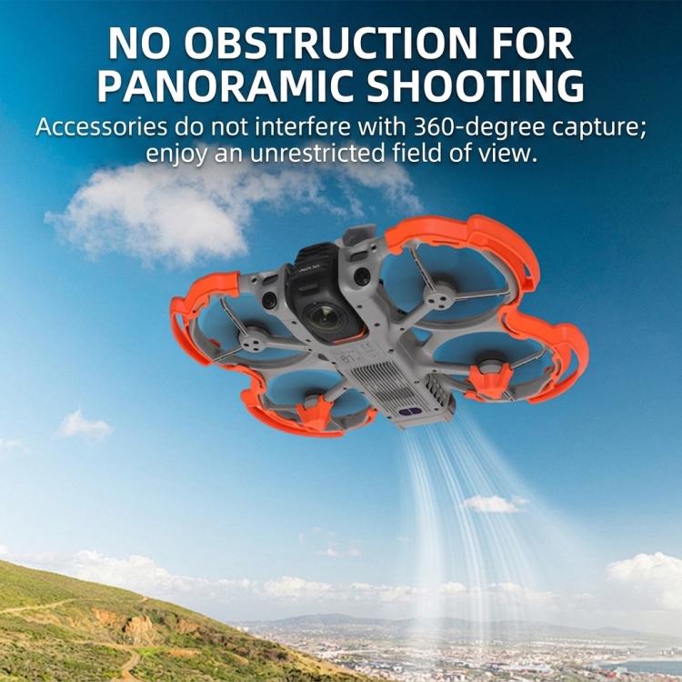 For DJI Avata 360 Drone Landing Gear Height Extender, Foot Support Black, Foot Support Orange, Foot Support Gray, Heightened Base Black, Heightened Base Orange, Heightened Base Gray