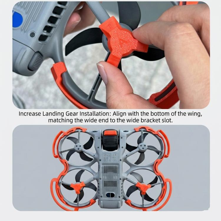 For DJI Avata 360 Drone Landing Gear Height Extender, Foot Support Black, Foot Support Orange, Foot Support Gray, Heightened Base Black, Heightened Base Orange, Heightened Base Gray