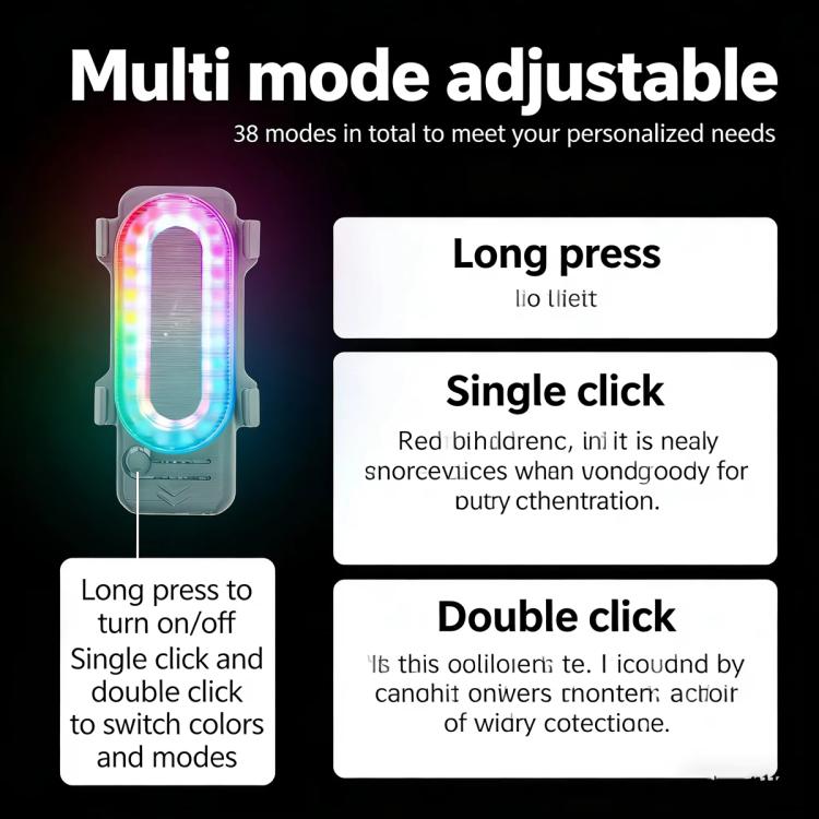 For DJI Avata 360 RCSTQ RGB LED Bottom Light 38 Lighting Modes Rechargeable Night Flight Signal Lamp