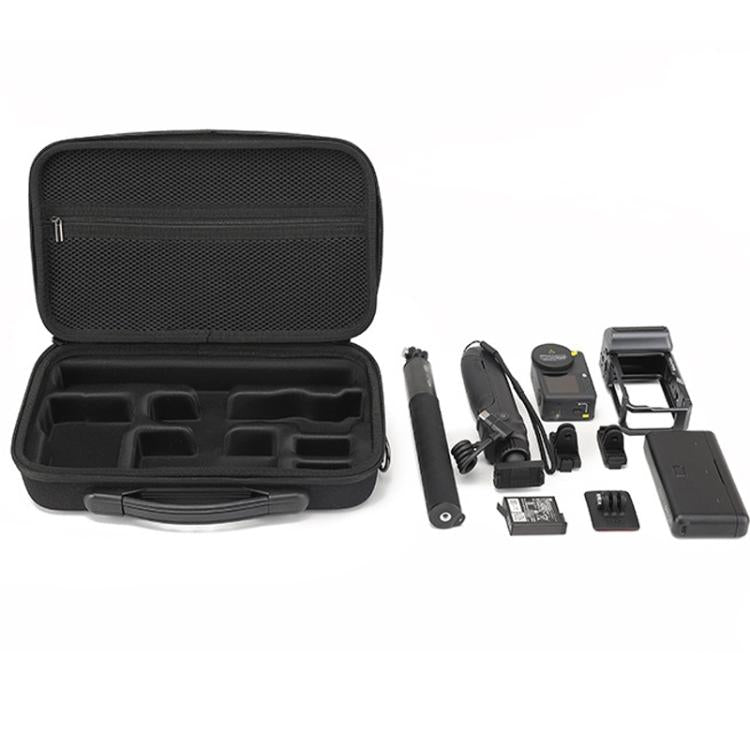For DJI Osmo Action 6 Adventure Combo Carrying Case Portable Shoulder Bag Battery Handle & 1.5m Extension Rod, Cage Compatible
