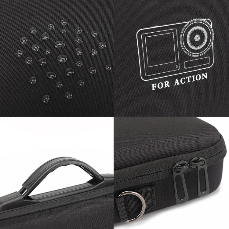 For DJI Osmo Action 6 Adventure Combo Carrying Case Portable Shoulder Bag Battery Handle & 1.5m Extension Rod, Cage Compatible